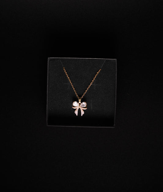 Bow tie necklace